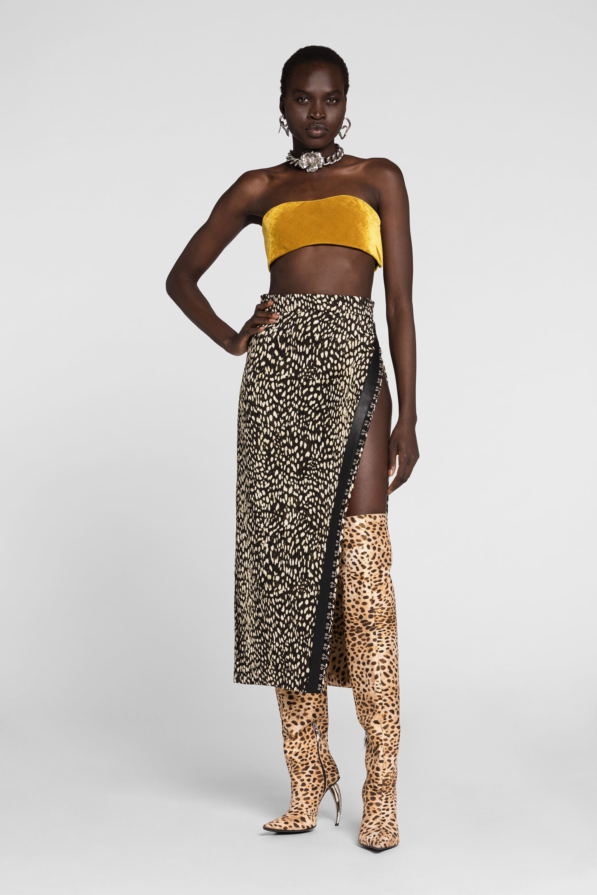 RC Crop top RC Crop top Giallo PWT605-VL067