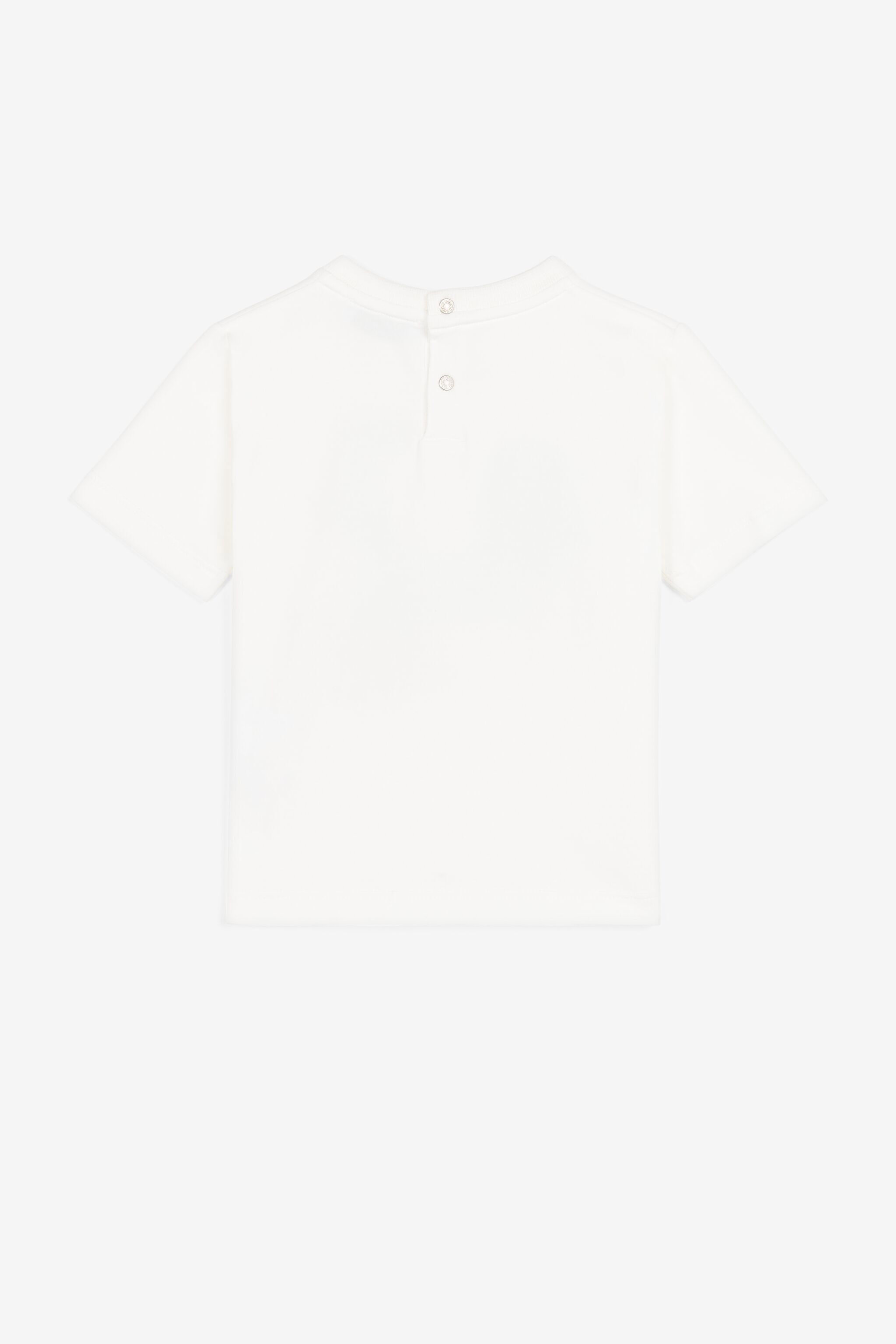 JU RC Monogram-Embroidered Cotton T-Shirt JU RC Monogram-Embroidered Cotton T-Shirt White QJT629-JV025