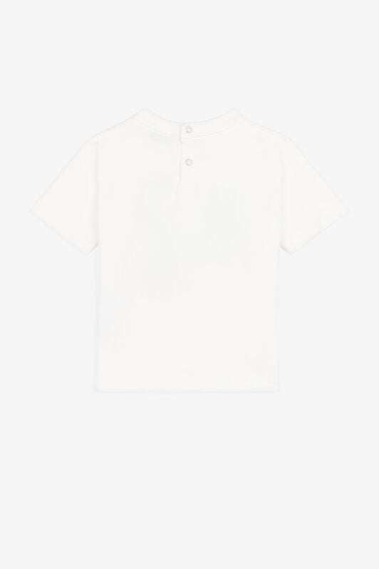 JU RC Monogram-Embroidered Cotton T-Shirt JU RC Monogram-Embroidered Cotton T-Shirt White QJT629-JV025