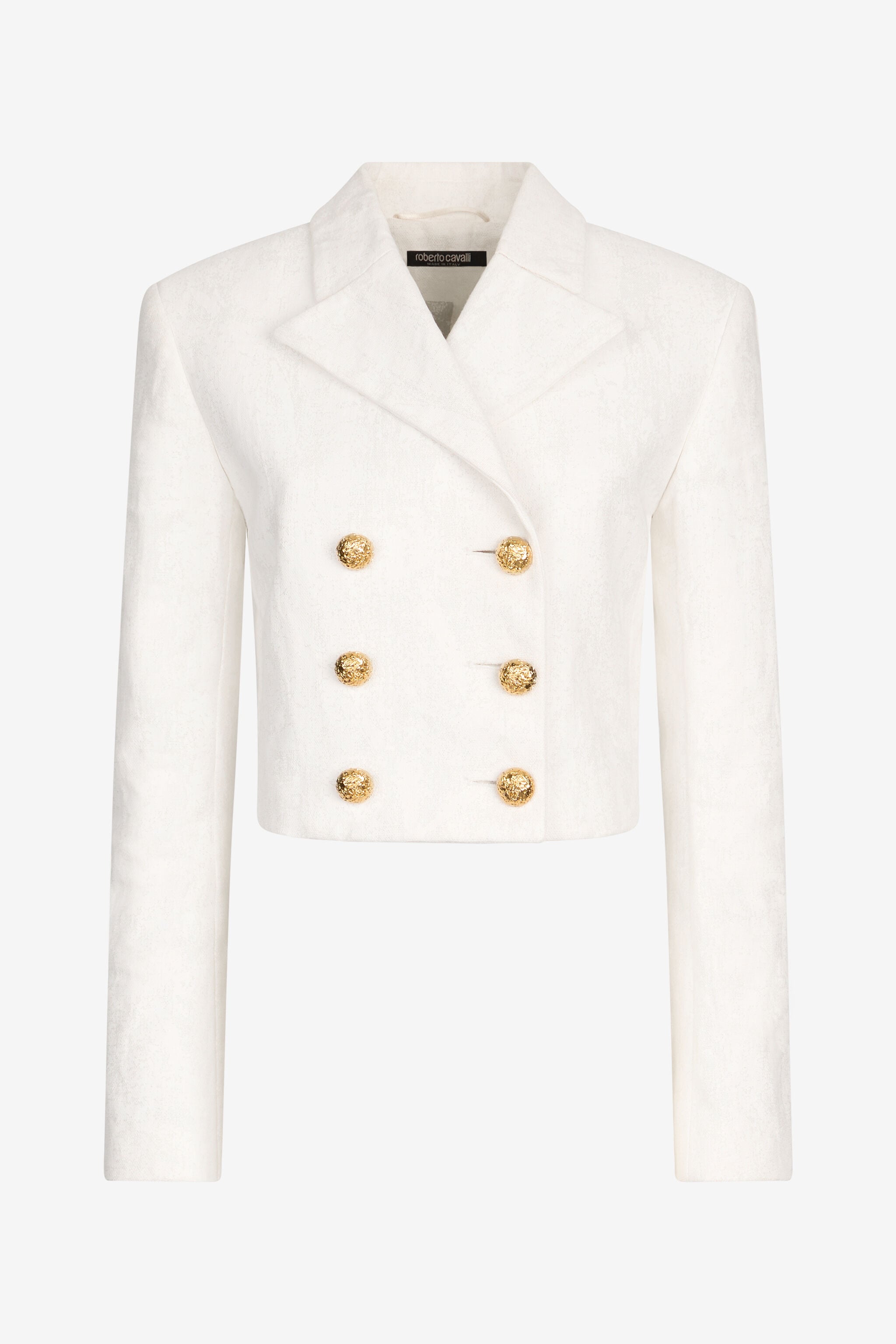 RC Wall Print Cropped Jacket RC Wall Print Cropped Jacket White UWT403-LG016