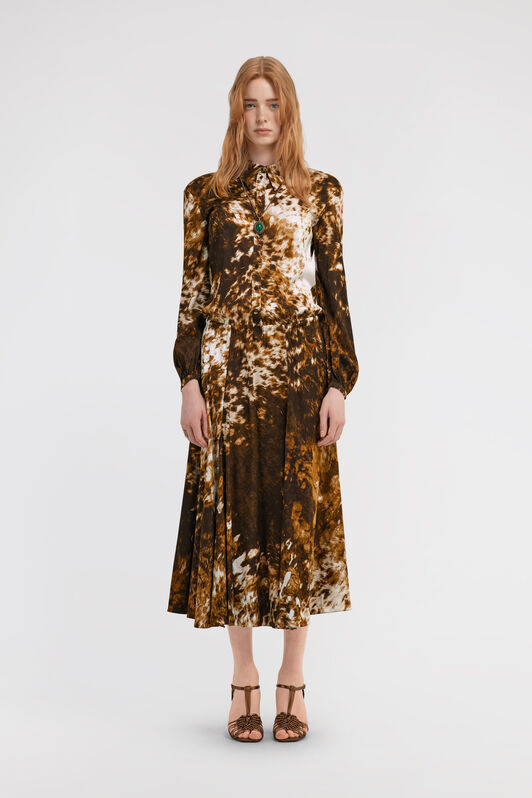 RC Hemdblusenkleid mit Appaloosa-Print RC Hemdblusenkleid mit Appaloosa-Print Braun TKT110-FQN08