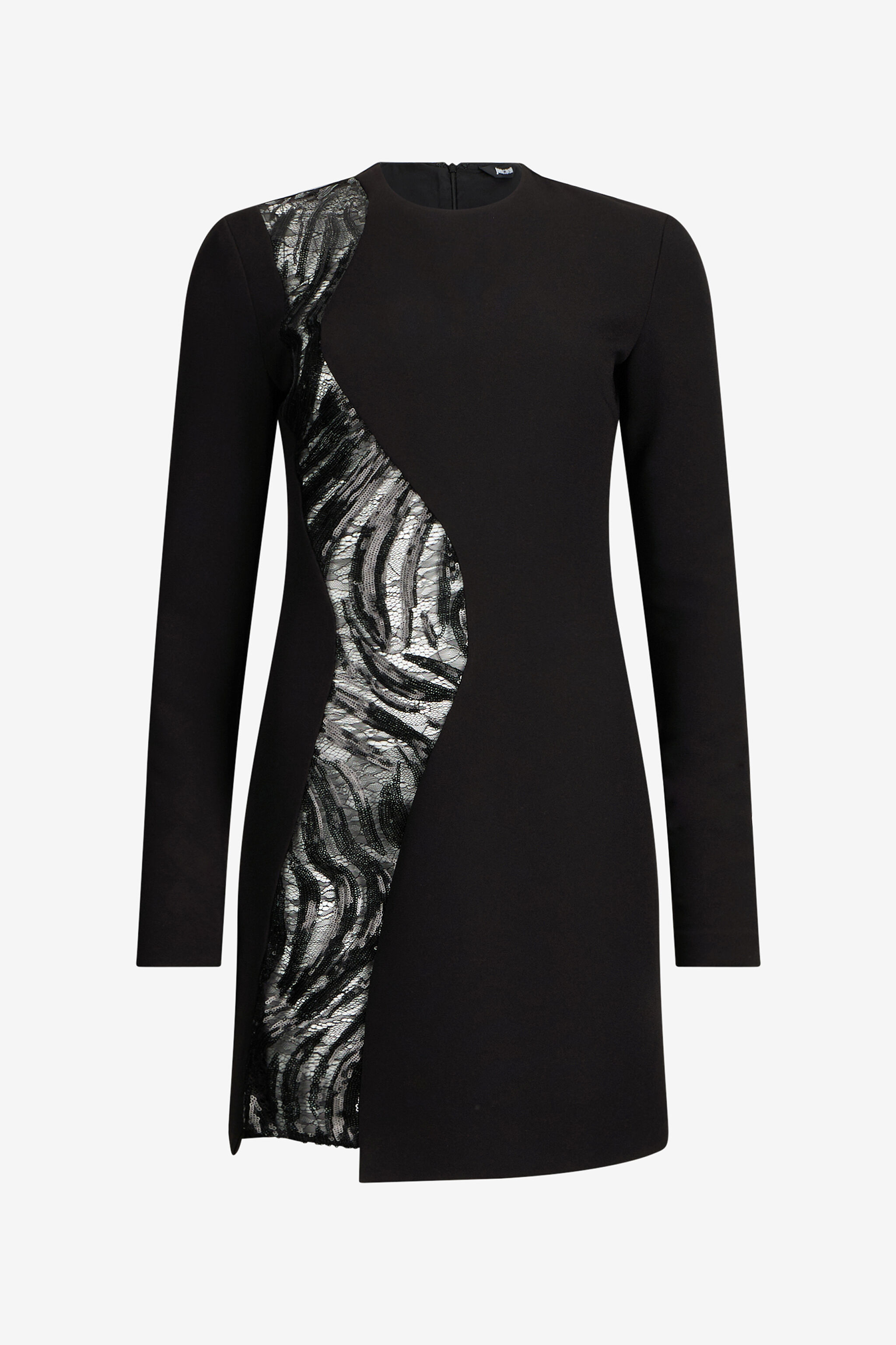 JC Black Mini Dress With Sequin Insert JC Black Mini Dress With Sequin Insert BLACK VFT274-VF424