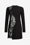 JC Black Mini Dress With Sequin Insert JC Black Mini Dress With Sequin Insert BLACK VFT274-VF424