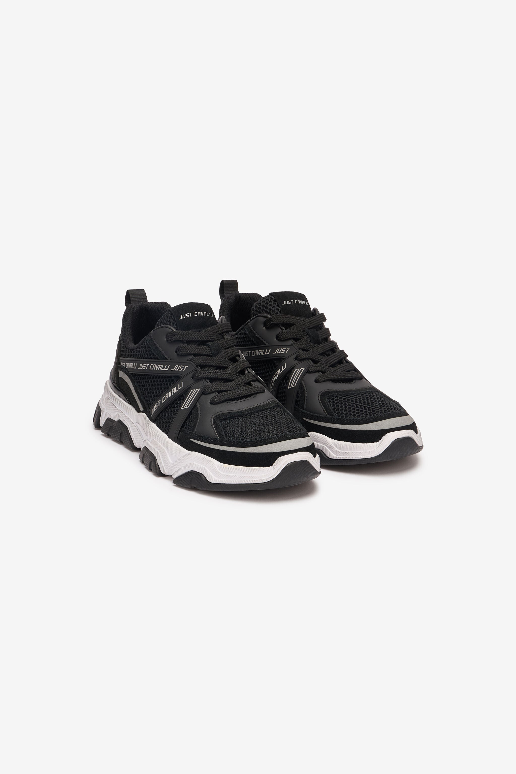 JC Sneakers With Branded Inserts JC Sneakers With Branded Inserts Black UFS018-UF293