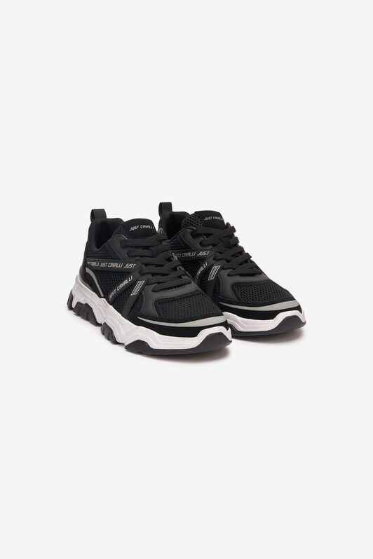 JC Sneakers With Branded Inserts JC Sneakers With Branded Inserts Black UFS018-UF293