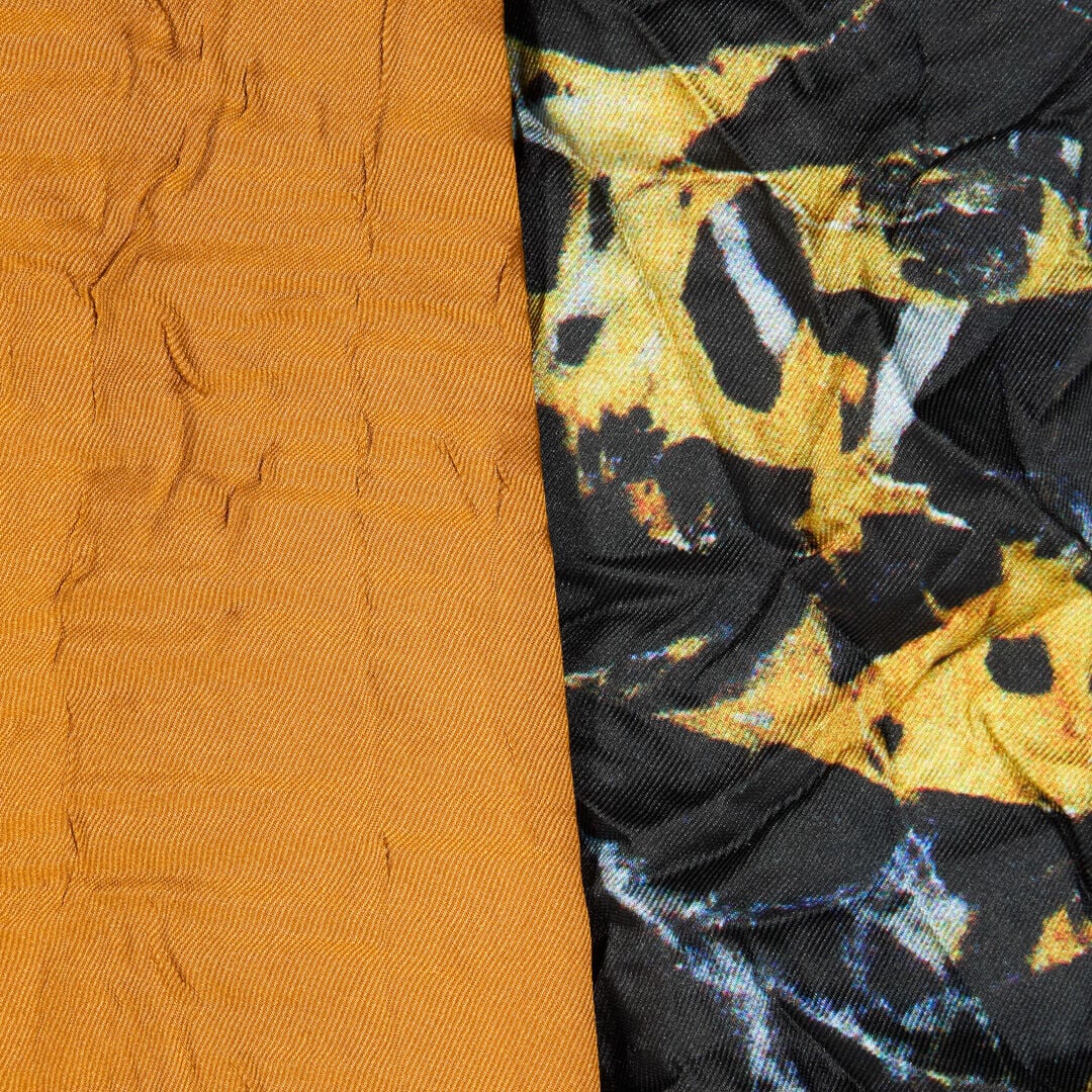 RC Mini skirt with ruffles and Marble print RC Mini skirt with ruffles and Marble print Yellow TWT300-7NN19