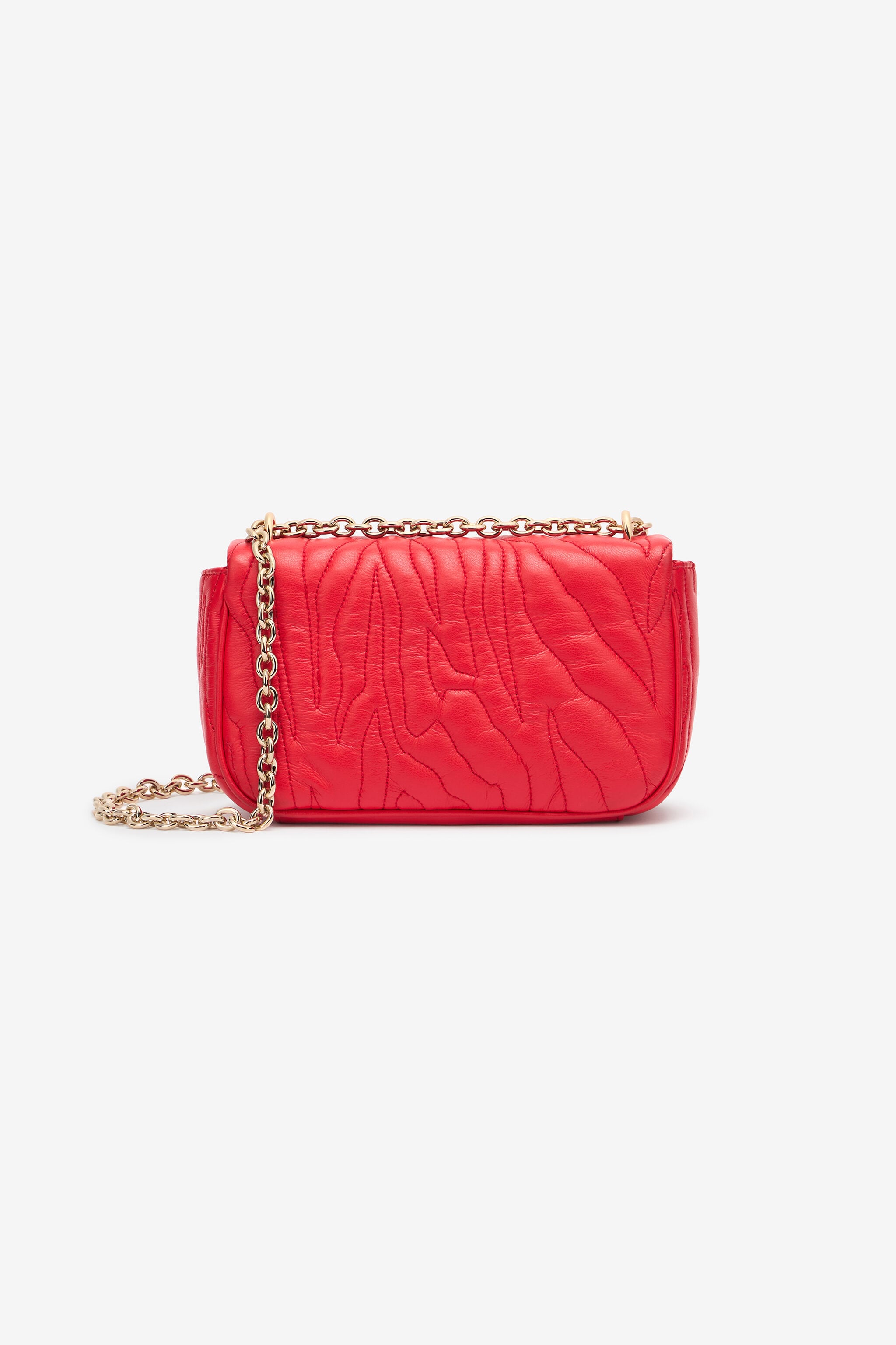 JC Top-Stitched Crossbody Bag With Logo JC Top-Stitched Crossbody Bag With Logo Red UFB068-UF437