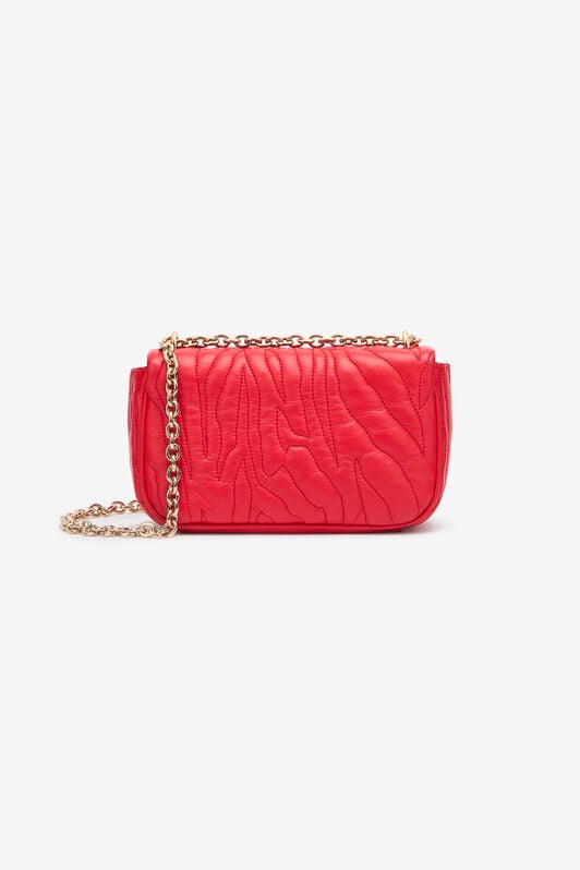 JC Top-Stitched Crossbody Bag With Logo JC Top-Stitched Crossbody Bag With Logo Red UFB068-UF437