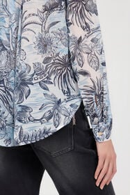 JC Stange Jungle Print Shirt NAVY UFT146-UF212