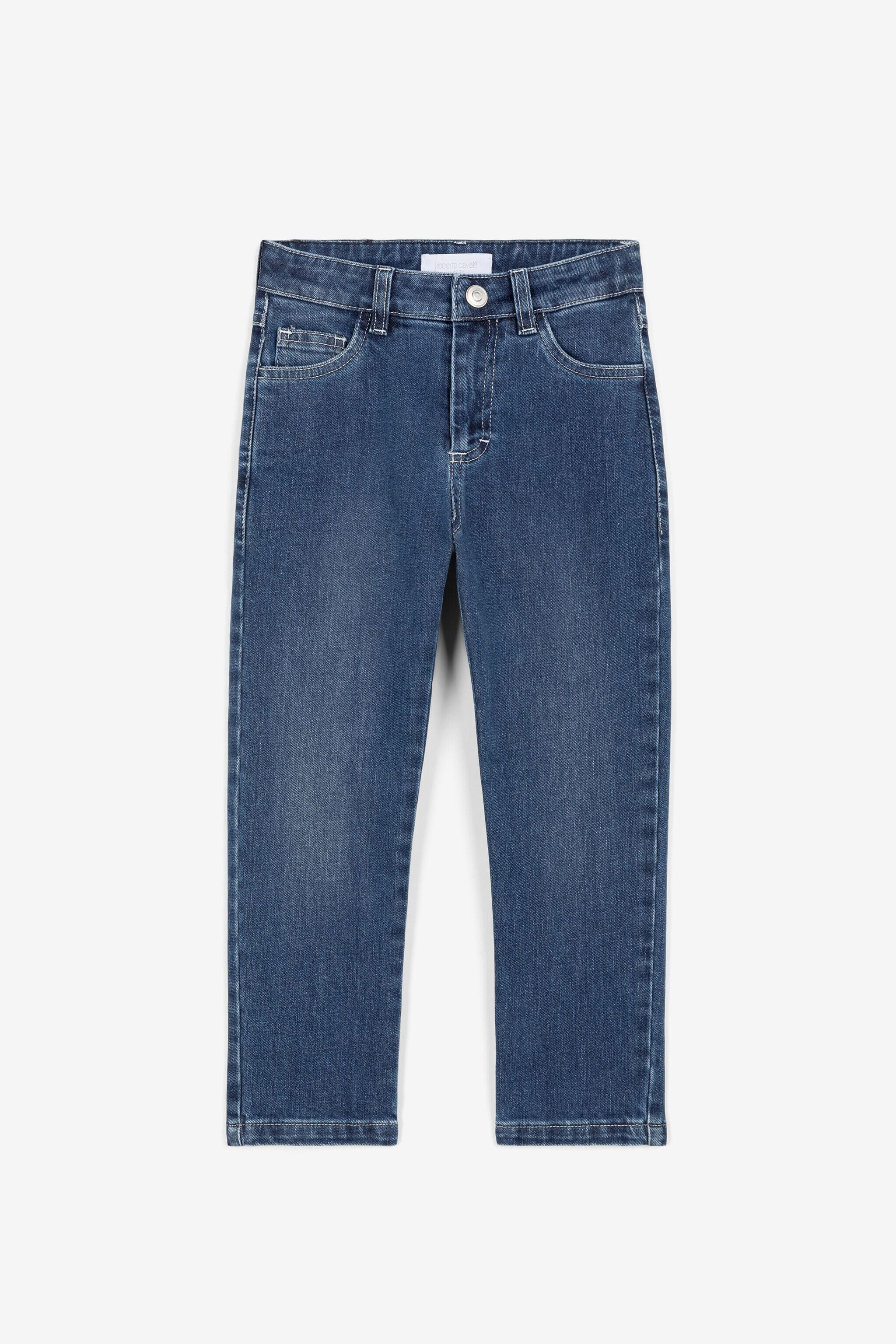JU Jeans con applicazione Animalier Patchwork JU Jeans con applicazione Animalier Patchwork Blu scuro OJJ208-DS000