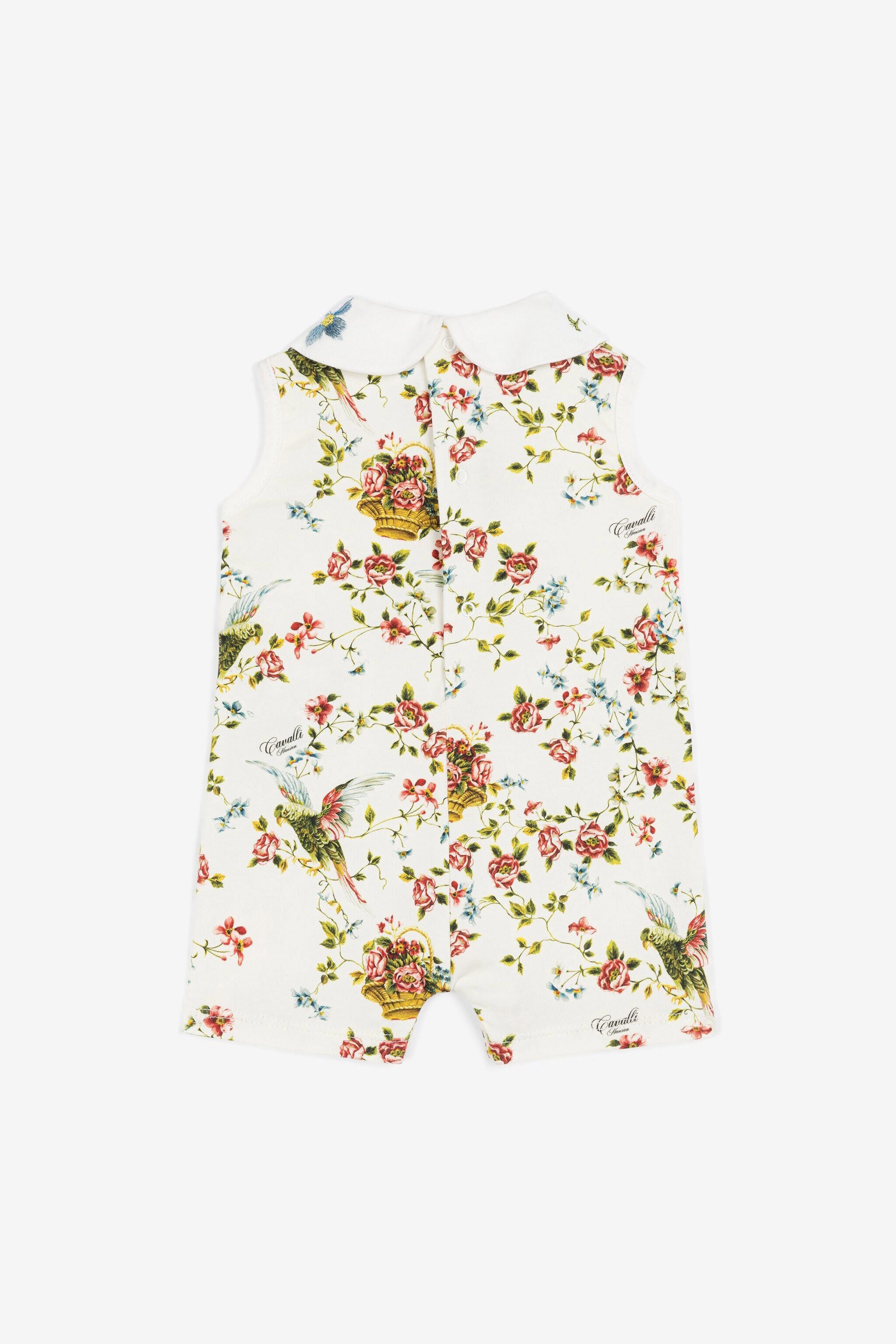 JU Floral-Print Babygrow JU Floral-Print Babygrow White OJT802-JMC78