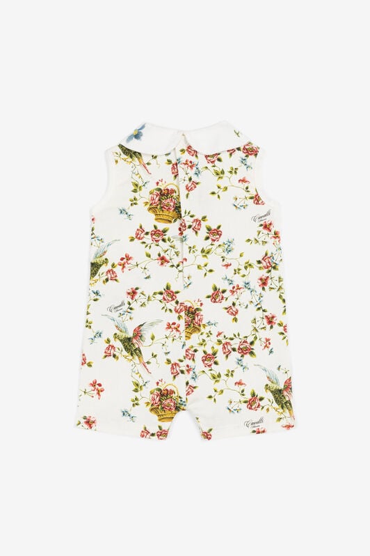 JU Floral-Print Babygrow JU Floral-Print Babygrow White OJT802-JMC78