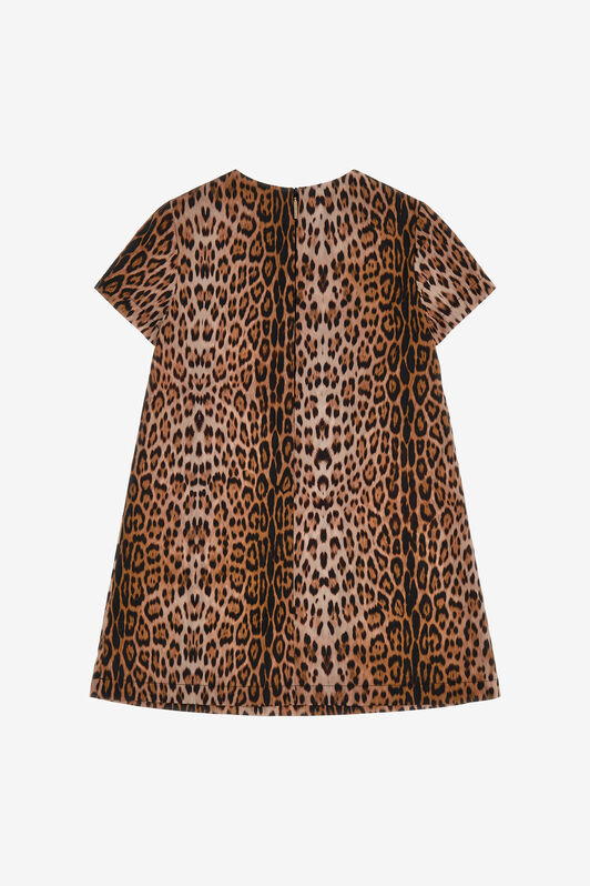 JU Kleid mit Jaguar-Print JU Kleid mit Jaguar-Print Hellbraun SJT137-4FI97