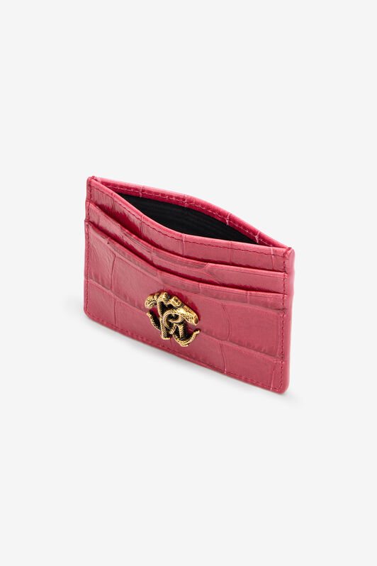 RC Crocodile Effect Card Holder ROSA ANTICO 112309 SKA004-PZ975