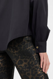 RC Camicia Nera con Bottoni Dorati BLACK TOT70B-FA005