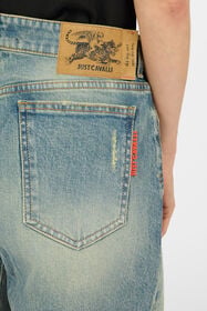 JC Distressed Cotton Shorts INDIGO UFT099-UF150