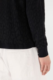 RC Jaguar Skin Long-Sleeved Knitted Polo RC Jaguar Skin Long-Sleeved Knitted Polo Black VRM641-MQ028