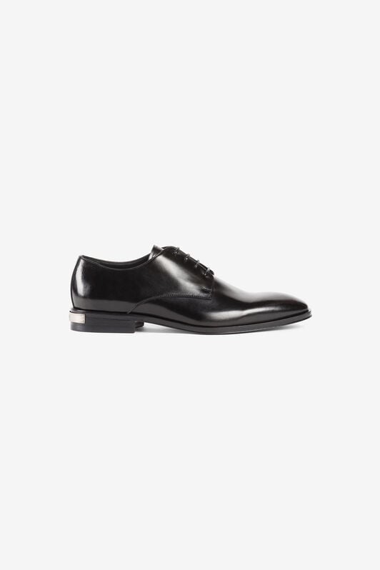 RC Logo plaque leather Derby shoes RC Logo plaque leather Derby shoes Black RRS025-PZA84