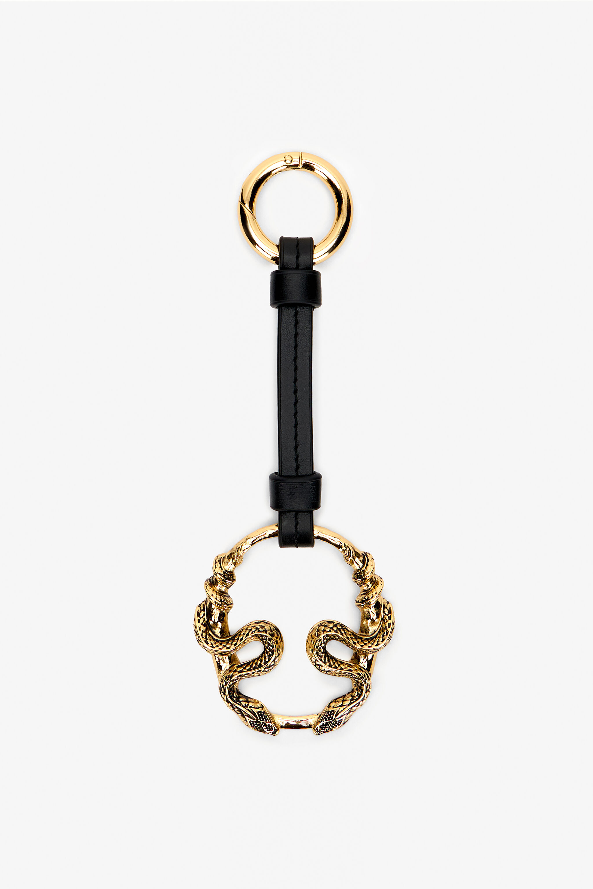 Serpentine Key Ring in BLACK for Women | Roberto Cavalli®