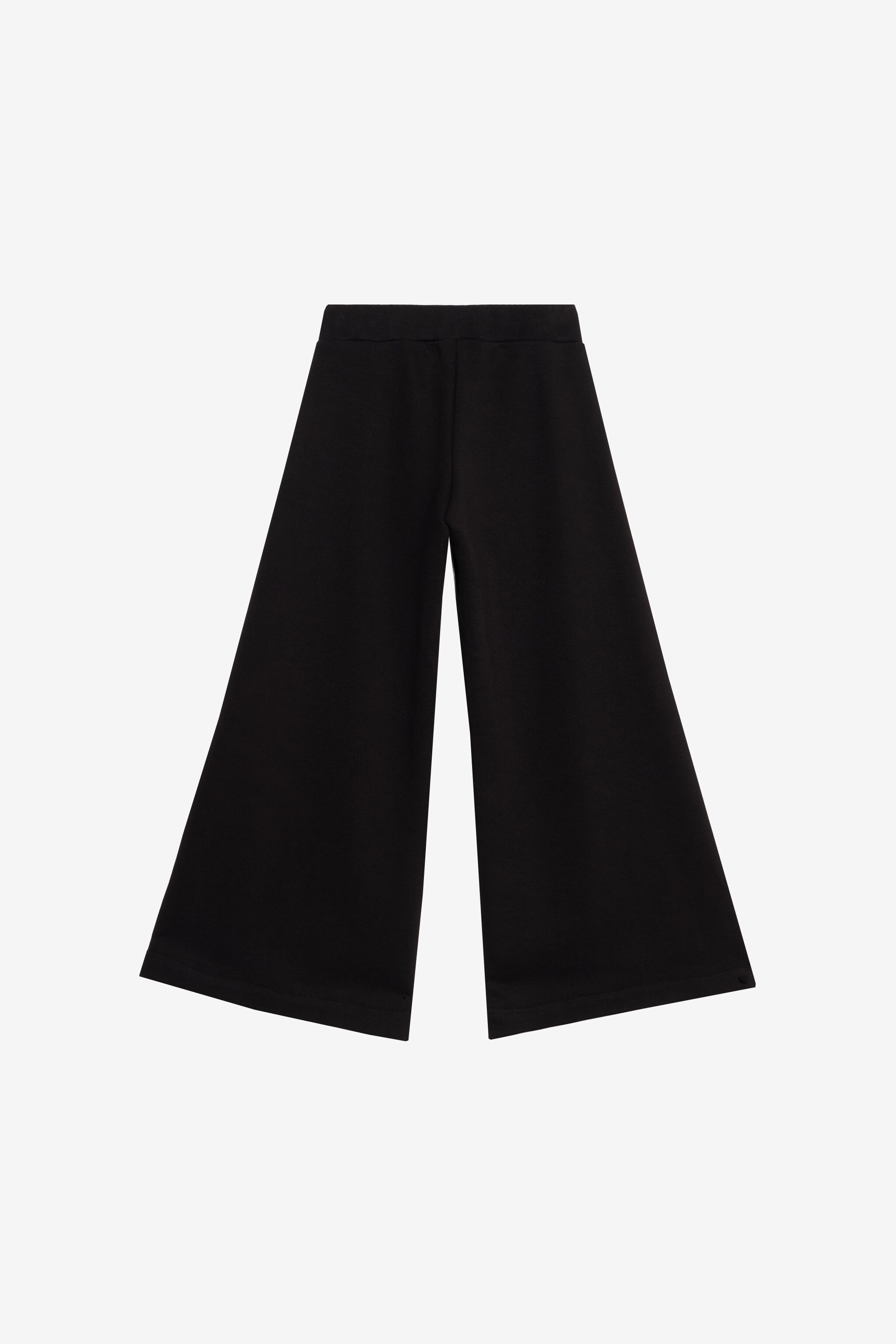 JU Schwarze Wide-Leg-Hose JU Schwarze Wide-Leg-Hose BLACK XJT21Y-CF050