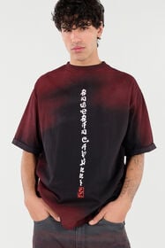 RC Mottled Effect T-Shirt With Dragons And Logo WHITE RED BLACK VNT62G-JD060