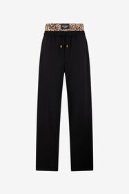 JC Leopard Skin Waist Joggers BLACK VFT147-VF226