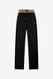 JC Pantalon de sport à taille Leopard Skin BLACK VFT147-VF226