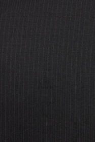 RC Black Pinstripe Double-Breasted Wool Suit BLACK/DARK GREY QOT40K-FEO02