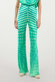 RC Optical Glass-Print Silk Pants RC Optical Glass-Print Silk Pants Light green UKT209-RYN47