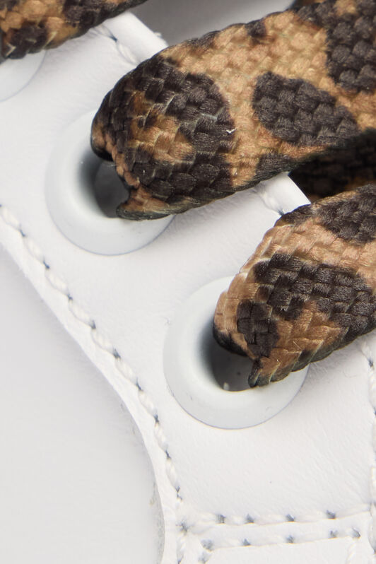 JU Sneakers With Jaguar Skin Details WHITE/JAGUAR TJS02D-PZJ02