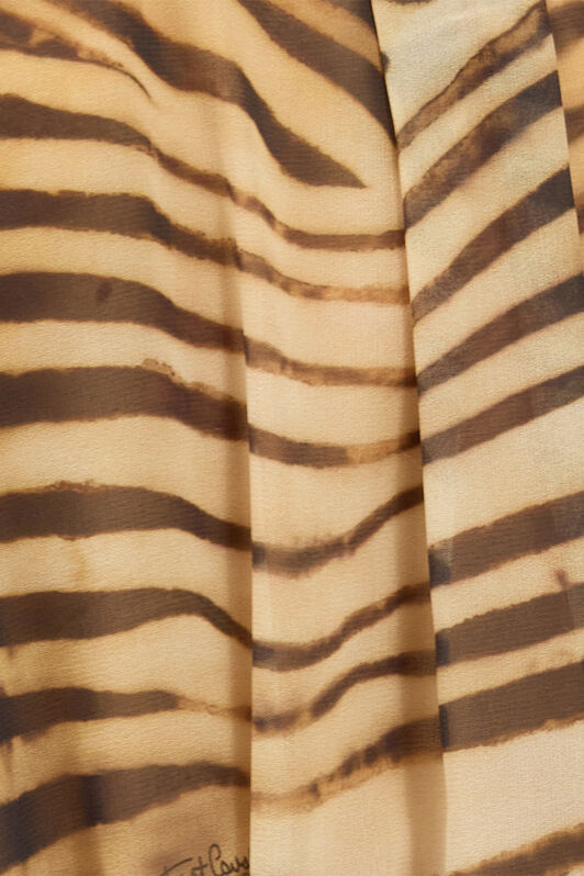 JC Shirt With Tiger Skin Print Light Brown UFT148-UF214