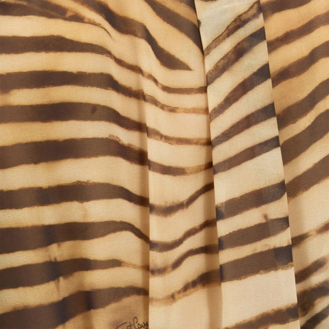 JC Shirt With Tiger Skin Print Light Brown UFT148-UF214