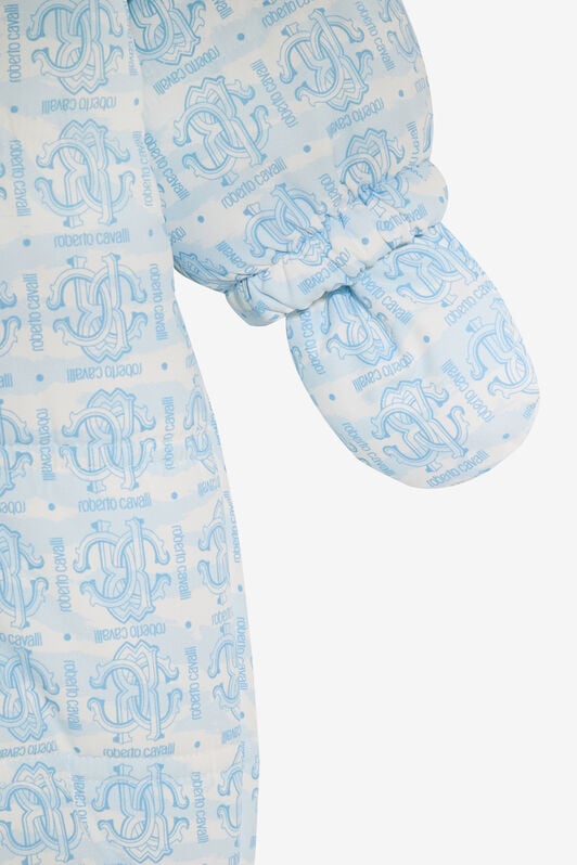 JU Padded Jumpsuit With Monogram Print JU Padded Jumpsuit With Monogram Print BABY BLUE VJT400-5RO44