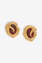 RC Boucles D’Oreilles Clip Dorées Avec Rubis ORO/RUBINO VWG013-AM081