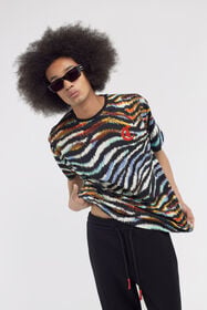 JC T-shirt Just Cavalli Azzurro/Nero SFT232-SF143