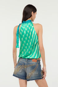 RC Silk Optical Glass-Print Top RC Silk Optical Glass-Print Top Light green UKT600-RYN47
