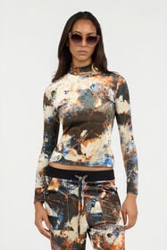 JC Rusty Stain Print T-Shirt MULTICOLOR SCURO VFT206-VF329