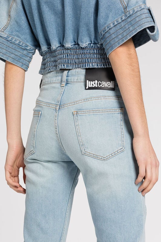 JC Just Cavalli Straight-Leg Jeans JC Just Cavalli Straight-Leg Jeans SKY BLUE Q61390-Q0293