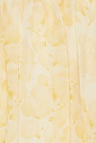 JU Robe En Soie À Imprimé Floral Jaune UJT102-2NO41
