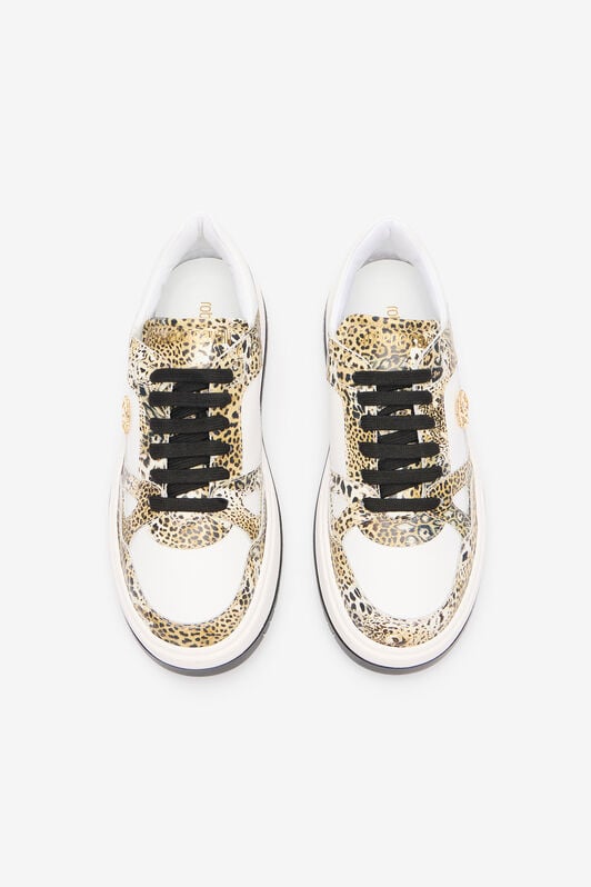 RC Leopard Print Sneaker with Monogram RC RC Leopard Print Sneaker with Monogram RC JAGUAR/WHITE/BLACK QOS01K-PZO17