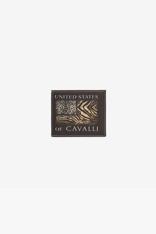 RC Animal-print logo bi-fold wallet RC Animal-print logo bi-fold wallet Black QRA003-3F000