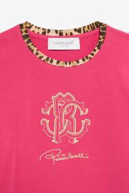 JU T-shirt avec logo en coton FUXIA BOUGANVILLE VJT62H-JD001