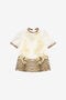 JU T-shirt en soie imprimée JU T-shirt en soie imprimée MILKY WHITE VJT111-RDJ02