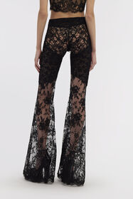 RC Black Flare Transparent Trousers Nero RWT201-RP003