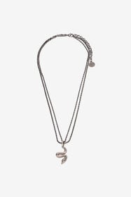 RC Serpentine Necklace PALLADIUM OLD XNG002-AM258