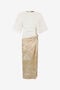 RC Robe dévorée en soie et viscose à imprimé abstrait RC Robe dévorée en soie et viscose à imprimé abstrait Ivoire UWT120-LG018