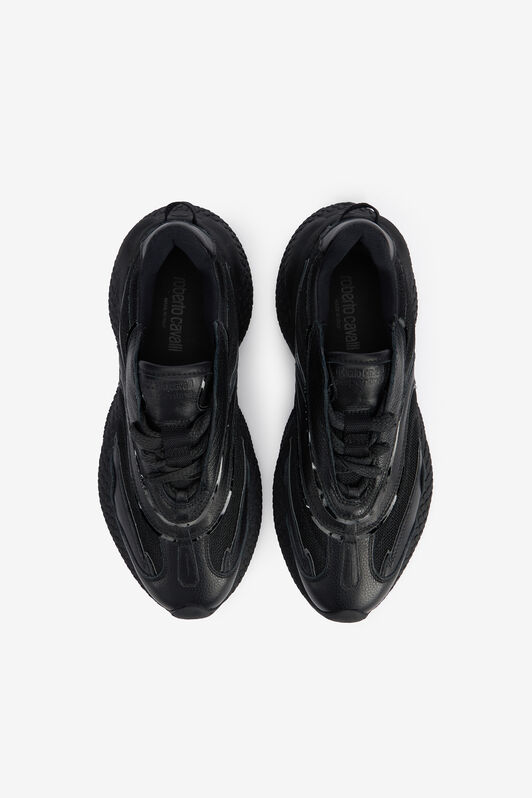 RC Black Lace-Up Low Sneakers RC Black Lace-Up Low Sneakers Black VQS201-PZS68