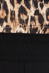 JC Pantaloni Sportivi Con Vita Leopard Skin BLACK VFT147-VF226