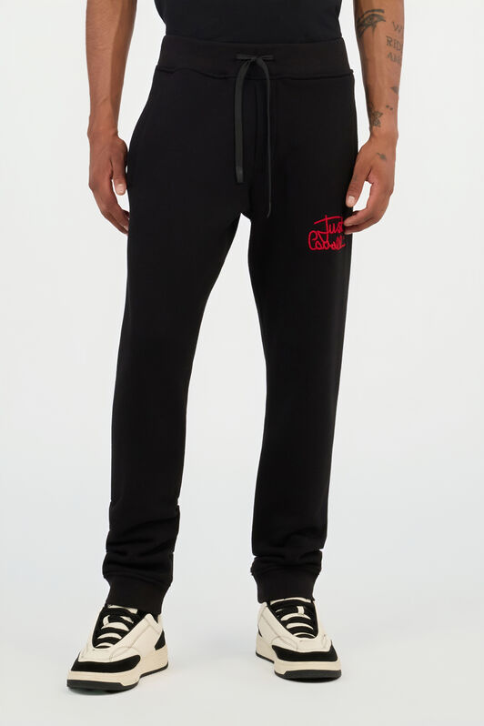 JC Black Trousers Joggers With Embroidered Logo JC Black Trousers Joggers With Embroidered Logo BLACK VFT008-VF008