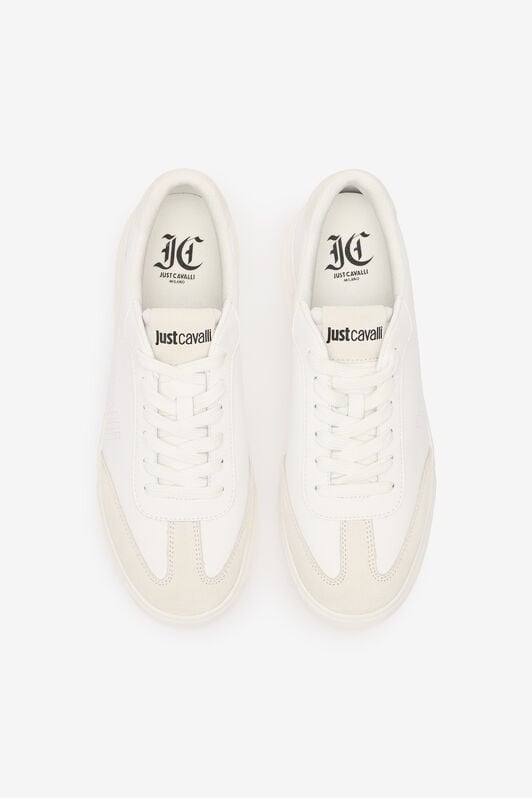 JC Sneakers With Perforated Logo JC Sneakers With Perforated Logo White UFS017-UF292